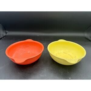 Vintage PR Mallory #53 Bowl Mallo Ware Melamine, Eared Cereal Bowls-2